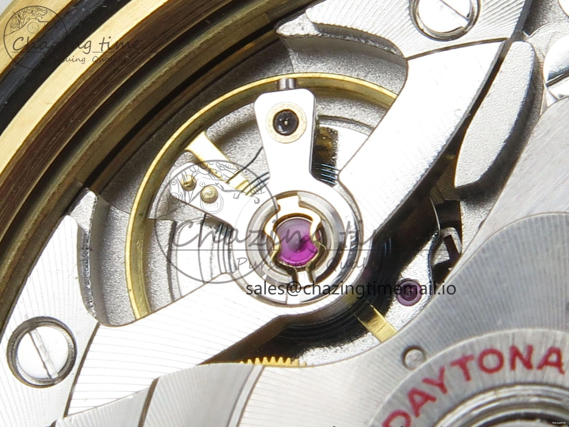 Clone Dial 1:1 YG Edition Daytona Bracelet Super Black Best DD4131 Diamonds YG 126508 on YG Clean 0307